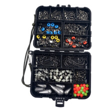 Stainless Steel Fishing Bait Set with Crank Hooks and