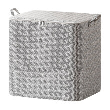Sac de rangement gris en tissu non tissé avec fermeture éclair, pliable, organisateur de voyage