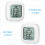 Vit inomhustermometer/hygrometer, 3 st 4