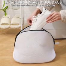 Sac à chaussures en filet double couche avec fermeture éclair