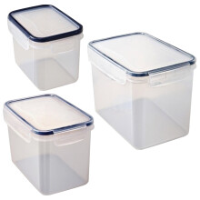 Ensemble de 3 boîtes de conservation hermétiques pour aliments, sans BPA