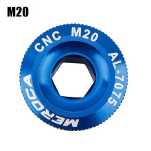 Kurbelschraubenkappe aus Aluminiumlegierung für Mountainbikes, M18/M19/M20