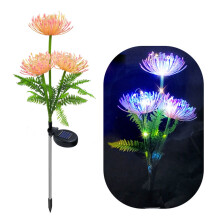 Lampes solaires de jardin à motif floral pour la décoration extérieure