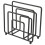 Porte-serviettes vertical en fer, finition mate. 5