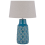 Beliani Table Lamp THAYA Ceramic Blue 1
