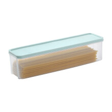 Boîte de conservation pour pâtes, hermétique, en plastique transparent, rectangulaire