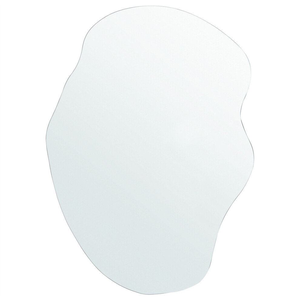 Beliani Wall Mirror Falaise 50 Cm 70 Cm Silver