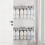 Wall-Mounted Shoe Rack Stainless Steel ABS White 6
