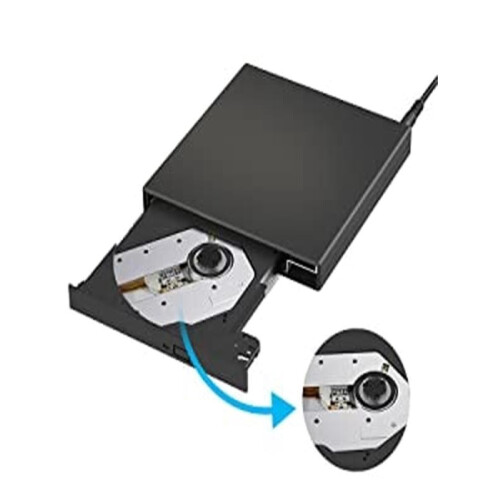 Masterizzatore portatile sottile per CD e DVD esterno USB 2.0 1