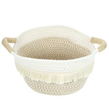 Panier de rangement en macramé tressé en jute (1 pièce)
