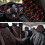 Set di coprisedili per auto Cherry, 14 pezzi, per auto e SUV 4