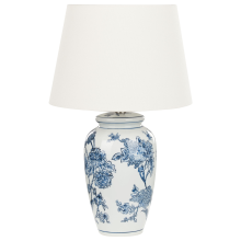 Table Lamp BELUSO Porcelain White/ Blue