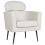 Beliani Armchair SOBY Fabric Off-White 1