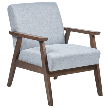 Armchair ASNES Fabric Light Grey