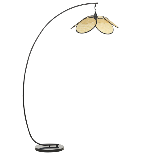 Beliani Floor Lamp MERRICA Metal Black