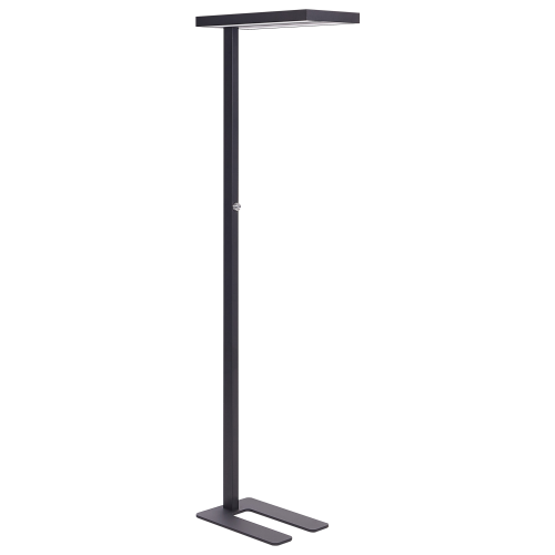 Beliani LED Floor Lamp TAURUS with Dimmer Metal Black