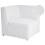 Beliani Corner Seat LEMVIG Off-White Corduroy 1