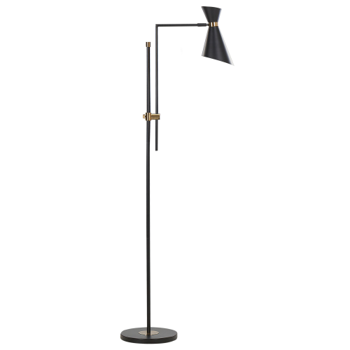 Beliani Floor Lamp MELAWI Metal Black