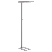 LED Floor Lamp TAURUS with Dimmer Metal Silver