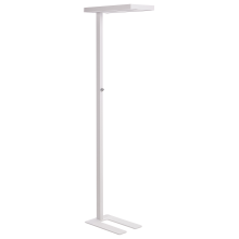 LED Floor Lamp TAURUS with Dimmer Metal White