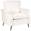 Beliani Armchair VIETAS Fabric White 1