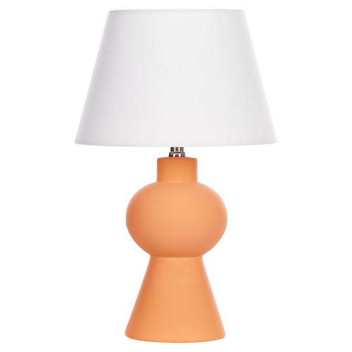 Beliani Table Lamp FABILOS Ceramic Orange