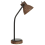 Beliani Desk Lamp KOLAR Mango Wood Dark Brown 1