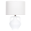 Beliani Table Lamp LABRADA Ceramic White 1