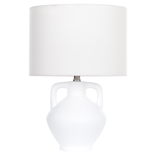 Beliani Table Lamp LABRADA Ceramic White