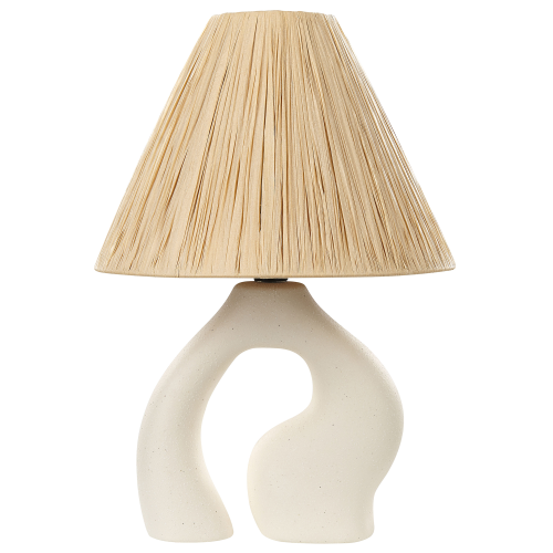 Beliani Table Lamp BARBAS Ceramic Natural