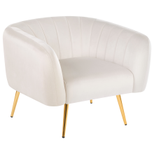 Armchair LACONIA Velvet Off-White