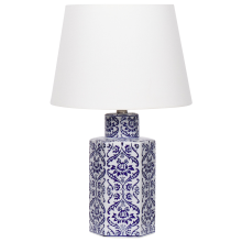Table Lamp MARCELIN Porcelain White/ Blue