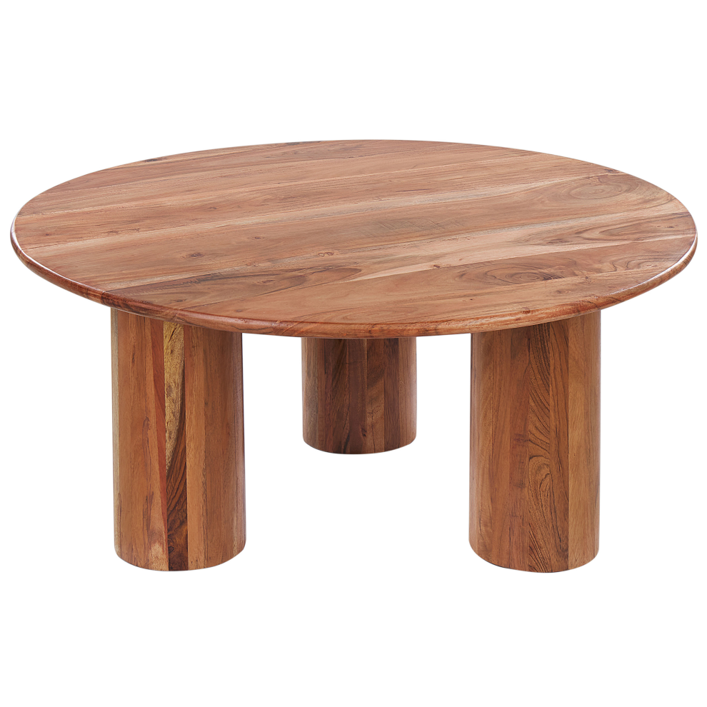 Beliani Coffee Table Colina Acacia Wood Brown