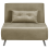 Beliani Single Sofa Bed FARRIS Velvet Olive Green 1