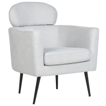 Armchair SOBY Fabric Light Grey