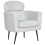 Beliani Armchair SOBY Fabric Light Grey 1