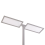 Beliani LED Floor Lamp SCULPTOR with Motion Sensor Metal Silver 4