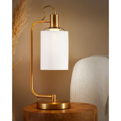 Beliani Table Lamp LIBERIA Metal Copper 1