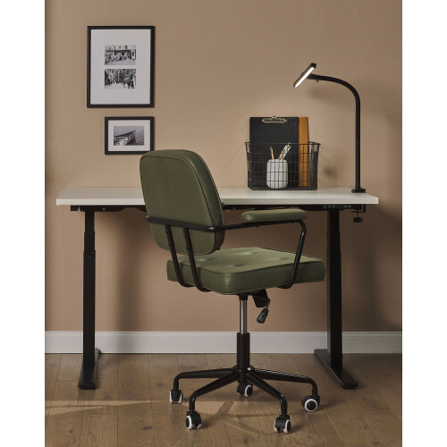 Beliani LED Clamp-On Desk Lamp AURIGA with Motion Sensor Metal Black 1