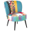 Beliani Armchair VOSS Fabric Blue 1
