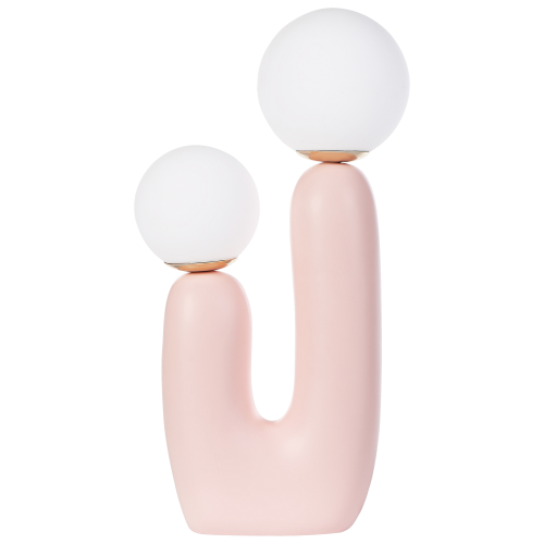 Beliani Table Lamp TULUN Pastel Pink