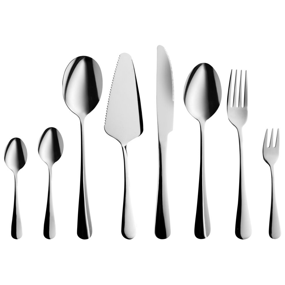 Beliani 70 Piece Cutlery Set Rotini Silver