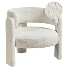 Armchair BUREA Chenille Off-White