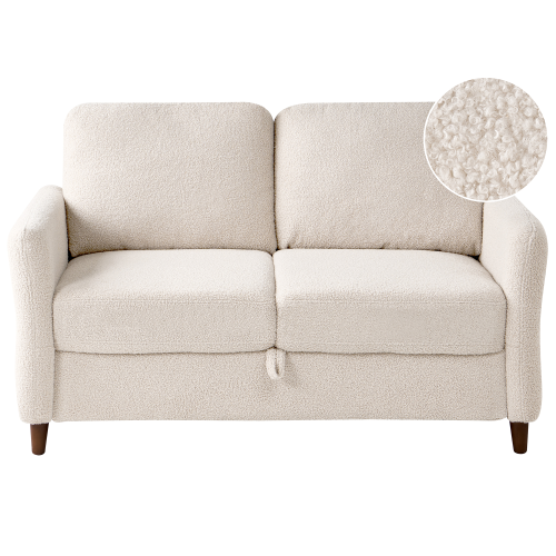 Beliani Sofa 2 Seater MARE Boucle Beige
