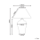 Beliani Table Lamp MAGROS Porcelain White/ Blue 3