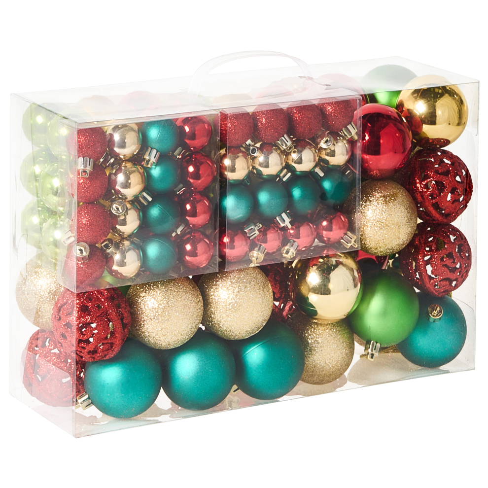 Photos - Garden & Outdoor Decoration Beliani Set of 100 Baubles VANERN Multicolour 