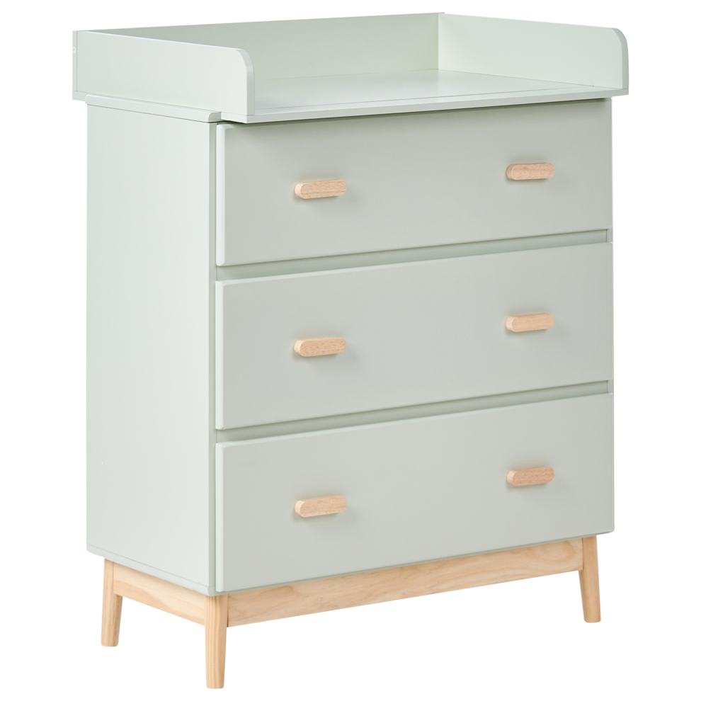 Beliani Changing Table Dresser Quilpie Light Green