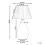 Beliani Table Lamp BLANCO Glass Natural 3