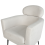 Beliani Armchair SOBY Fabric Off-White 6