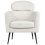 Beliani Armchair SOBY Fabric Off-White 4